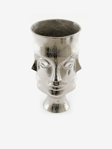 SIFCON Dekorative Vase in silberner Farbe SIFCON Silver Faces