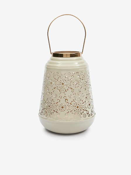 SIFCON SIFCON Beige Metall-Laterne
