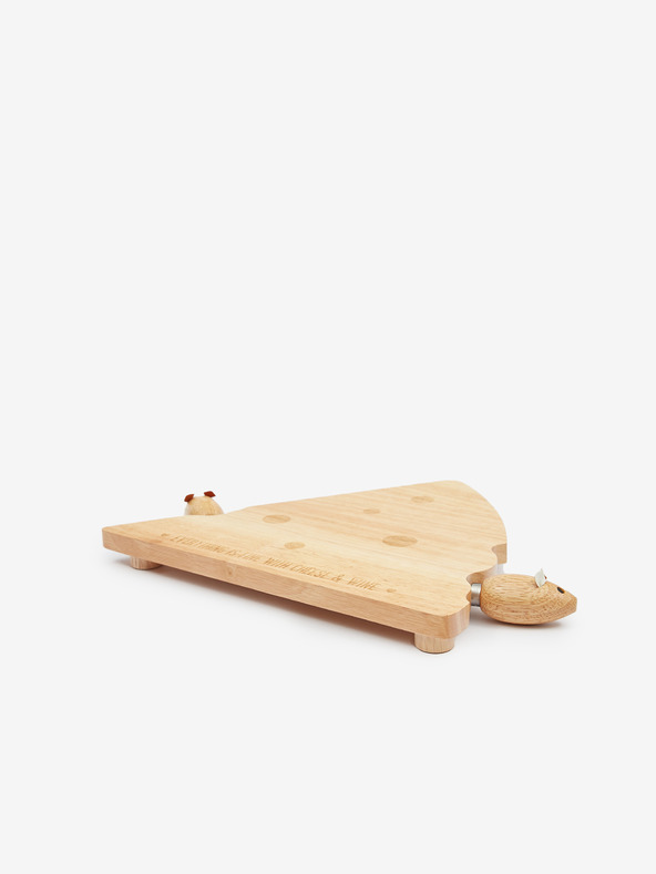 SIFCON Käsebrett und Messerset aus Holz SIFCON