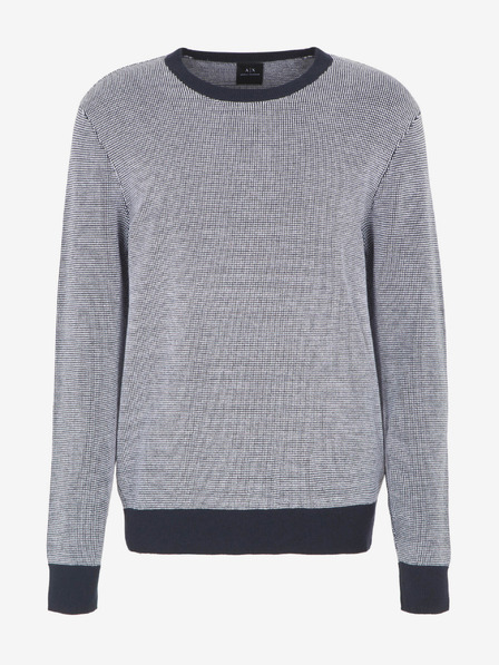 Armani Exchange Weiß-blauer Herren-Pullover von Armani Exchange