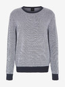 Armani Exchange Weiß-blauer Herren-Pullover von Armani Exchange