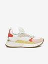 Michael Kors Rosa und weiße Michael Kors Theo Damen-Sneakers