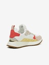 Michael Kors Rosa und weiße Michael Kors Theo Damen-Sneakers