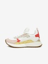Michael Kors Rosa und weiße Michael Kors Theo Damen-Sneakers