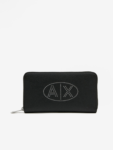 Armani Exchange Schwarzes Armani Exchange Portemonnaie für Frauen