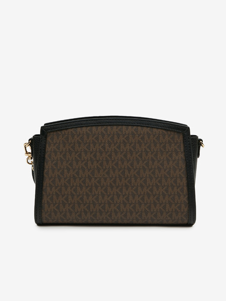 Michael Kors Dunkelbraune gemusterte Damen-Crossbody-Handtasche Michael Kors