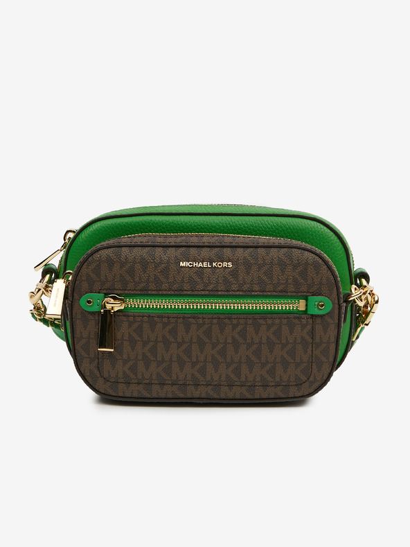 Michael Kors Braun und grün Damen Leder Crossbody Handtasche Michael Kors