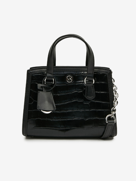 Michael Kors Schwarze Lederhandtasche mit Krokodilmuster für Damen Michael Kors