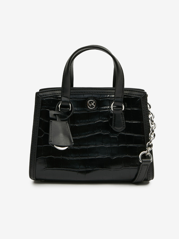 Michael Kors Schwarze Lederhandtasche mit Krokodilmuster für Damen Michael Kors