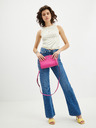 Michael Kors Dunkelrosa Damen Leder Crossbody Handtasche Michael Kors