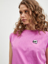 Karl Lagerfeld Rosa Damen-T-Shirt KARL LAGERFELD Ikonik