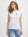 Karl Lagerfeld Weißes Damen-T-Shirt KARL LAGERFELD Ikonik