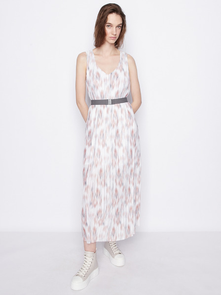 Armani Exchange Weißes gemustertes Damen Maxikleid von Armani Exchange