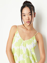 Armani Exchange Weißes und grünes gemustertes Maxikleid für Damen von Armani Exchange