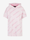 Armani Exchange Hellrosa Gemustertes Kurzarm-Sweatshirt für Damen Armani Exchange