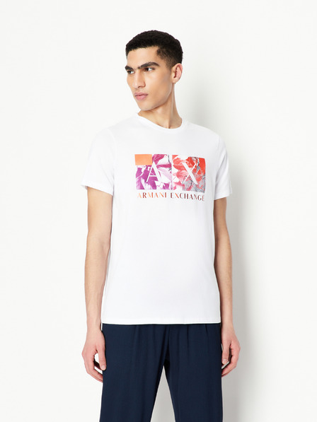 Armani Exchange Weißer Herren-Kapuzenpullover Armani Exchange