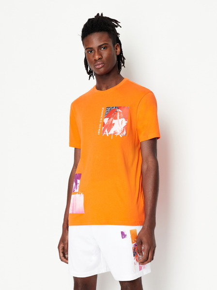 Armani Exchange Orangefarbenes Herren-T-Shirt von Armani Exchange