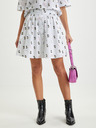 Karl Lagerfeld Weiße gemusterte Damen-Shorts/-Röcke KARL LAGERFELD x Disney