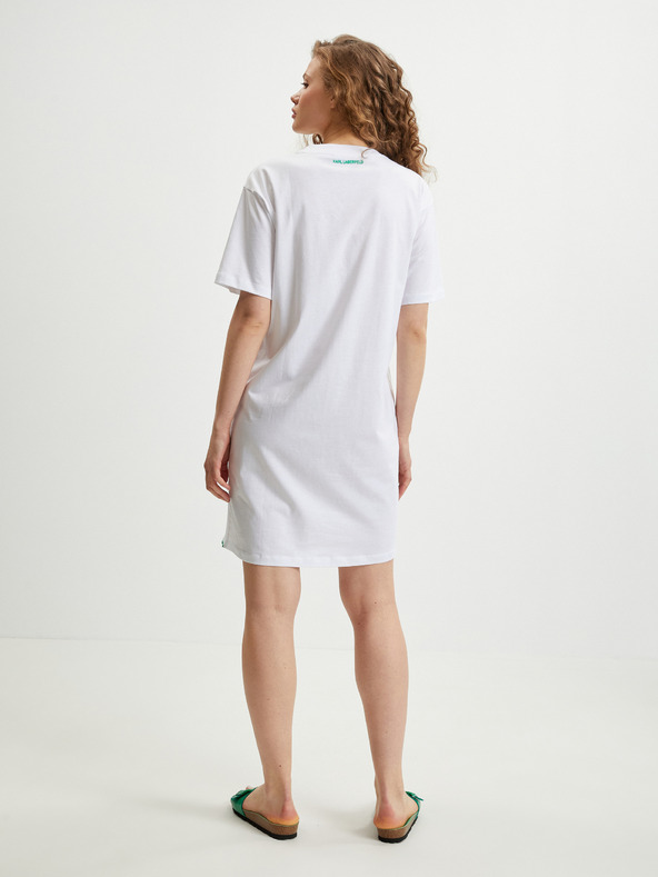 Karl Lagerfeld Weißes Damenkleid KARL LAGERFELD