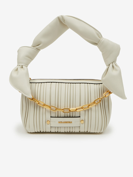 Karl Lagerfeld Cremefarbene KARL LAGERFELD Kushion geknotete Handtasche für Damen