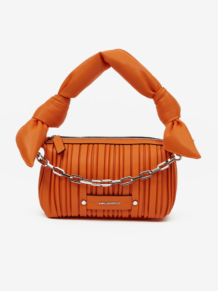 Karl Lagerfeld Orangefarbene KARL LAGERFELD Kushion geknotete Handtasche für Damen