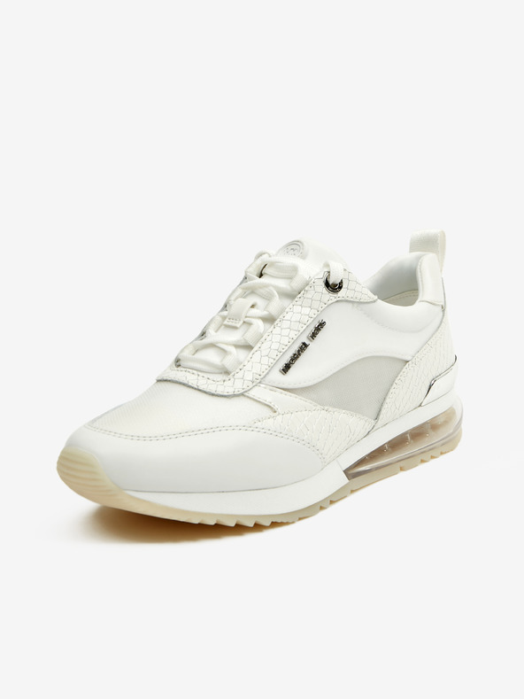 Michael Kors Weiße Damen-Turnschuhe mit Lederdetails Michael Kors Allie Stride Extreme