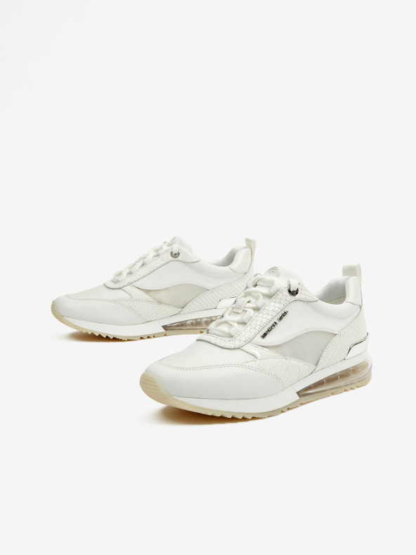 Michael Kors Weiße Damen-Turnschuhe mit Lederdetails Michael Kors Allie Stride Extreme