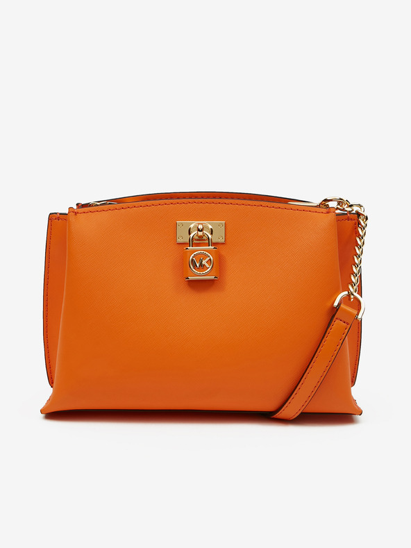 Michael Kors Orange Damen Michael Kors Ruby Leder Crossbody Handtasche