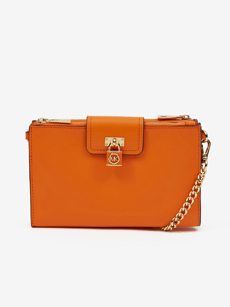 Michael Kors Orange Damen Michael Kors Ruby Leder Crossbody Handtasche
