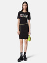Versace Jeans Couture Schwarzes Damen Versace Jeans Couture Etuikleid
