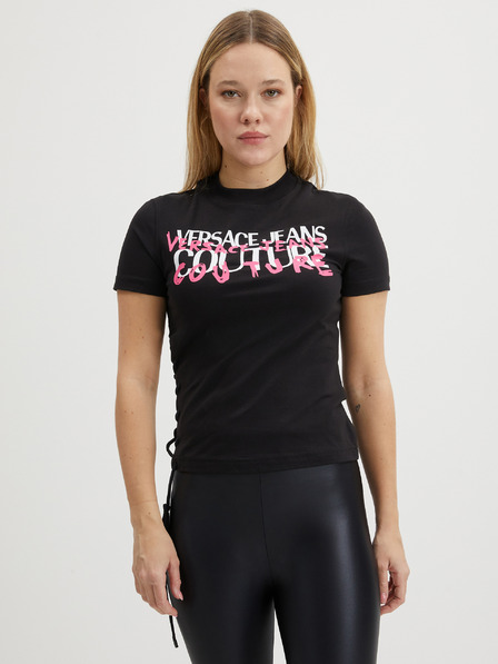 Versace Jeans Couture Schwarzes Damen T-Shirt Versace Jeans Couture