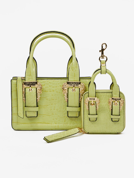 Versace Jeans Couture Hellgrüne Damenhandtasche mit Etui Versace Jeans Couture