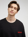 HUGO Schwarzes Herren-Langarm-T-Shirt HUGO
