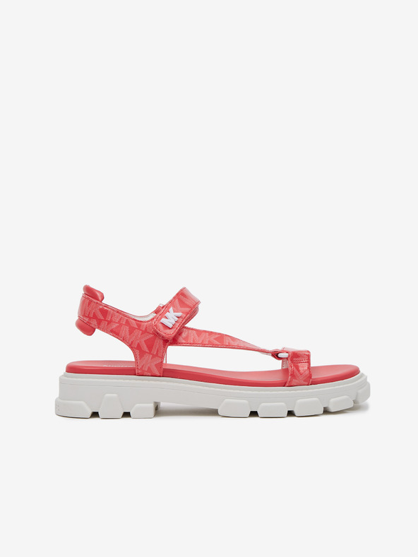 Michael Kors Koralle Michael Kors Ridley gemusterte Sandalen für Damen