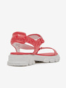 Michael Kors Koralle Michael Kors Ridley gemusterte Sandalen für Damen