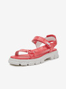Michael Kors Koralle Michael Kors Ridley gemusterte Sandalen für Damen