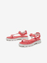 Michael Kors Koralle Michael Kors Ridley gemusterte Sandalen für Damen