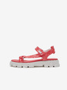 Michael Kors Koralle Michael Kors Ridley gemusterte Sandalen für Damen