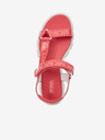 Michael Kors Koralle Michael Kors Ridley gemusterte Sandalen für Damen