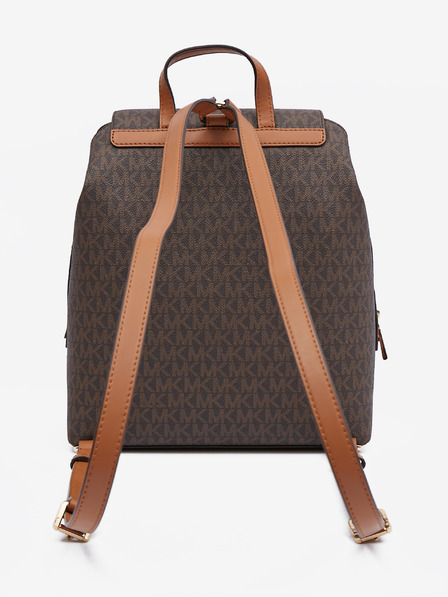 Michael Kors Brauner gemusterter Damen-Rucksack Michael Kors