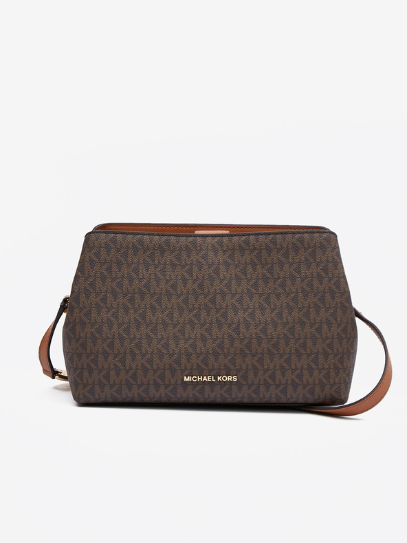 Michael Kors Braune gemusterte Damen Crossbody Handtasche Michael Kors