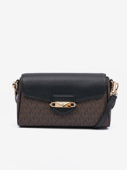 Michael Kors Braune gemusterte Damen Crossbody Handtasche Michael Kors