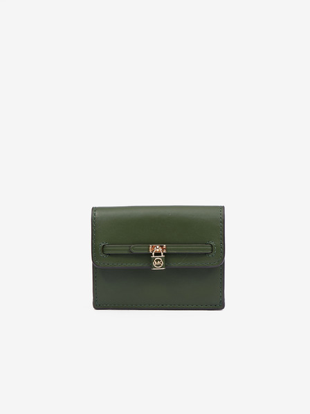 Michael Kors Dunkelgrüne Geldbörse für Damen aus Leder Michael Kors
