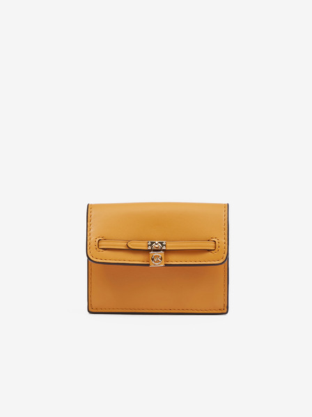 Michael Kors Orangefarbene Damen-Geldbörse aus Leder Michael Kors