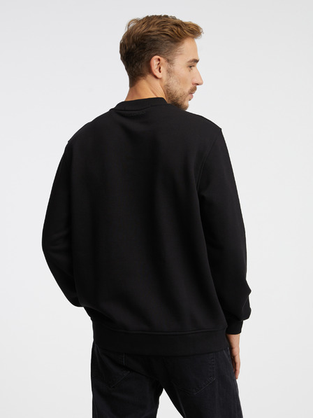 Karl Lagerfeld Schwarzes Herren-Sweatshirt KARL LAGERFELD