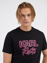 Karl Lagerfeld Schwarzes Herren-T-Shirt KARL LAGERFELD