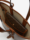 Michael Kors Dunkelbraune gemusterte Michael Kors XS Open Tote für Damen