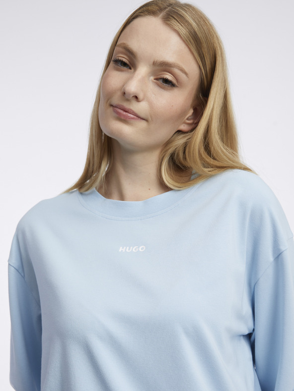 HUGO Hellblaues HUGO Damen-Sweatshirt