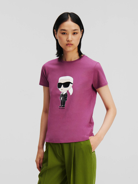 Karl Lagerfeld Lila Damen-T-Shirt KARL LAGERFELD