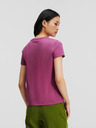 Karl Lagerfeld Lila Damen-T-Shirt KARL LAGERFELD